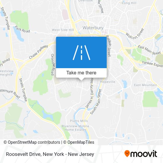 Mapa de Roosevelt Drive