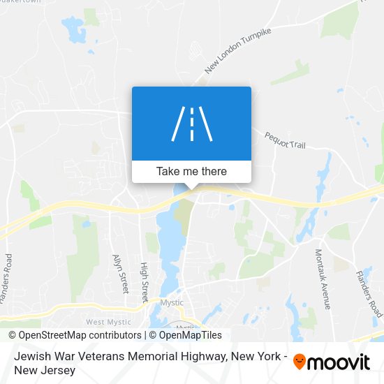 Jewish War Veterans Memorial Highway map