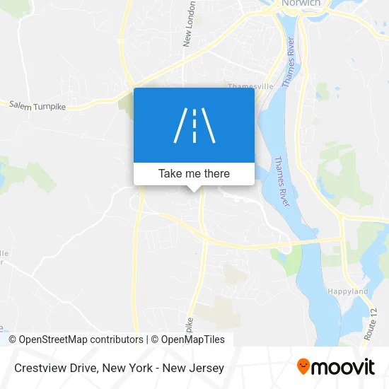 Crestview Drive map