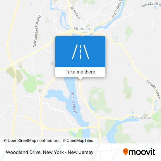 Woodland Drive map