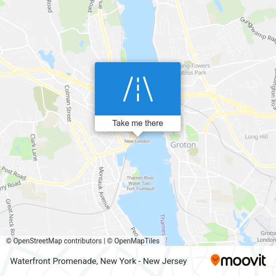 Mapa de Waterfront Promenade