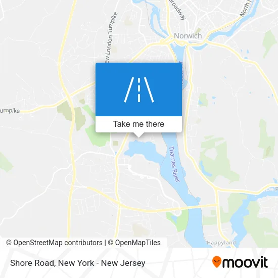 Mapa de Shore Road