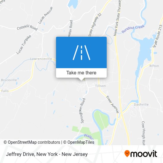Mapa de Jeffrey Drive
