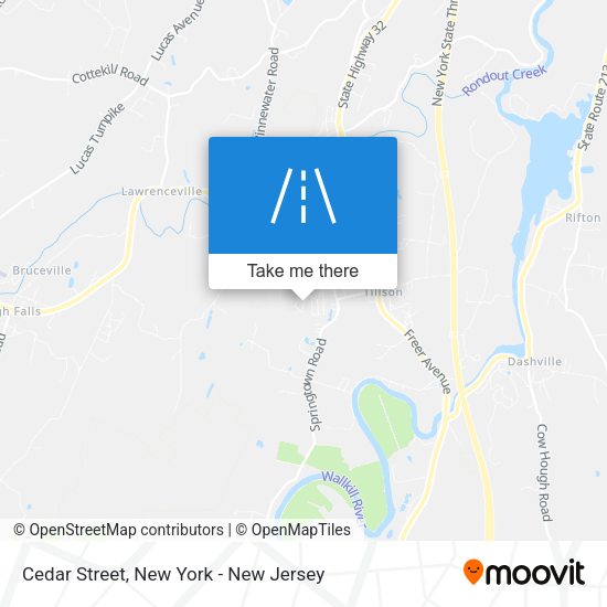 Mapa de Cedar Street