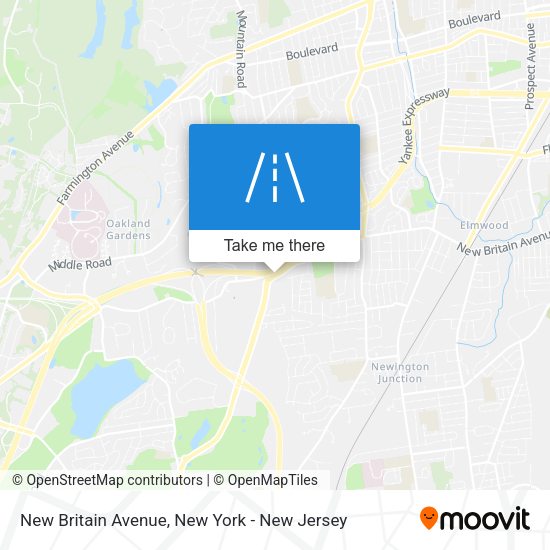 Mapa de New Britain Avenue