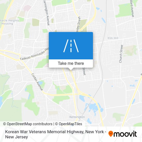 Korean War Veterans Memorial Highway map