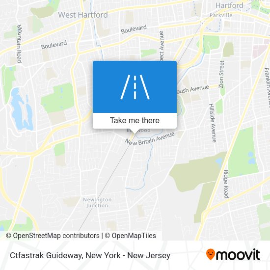 Mapa de Ctfastrak Guideway
