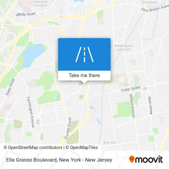 Ella Grasso Boulevard map