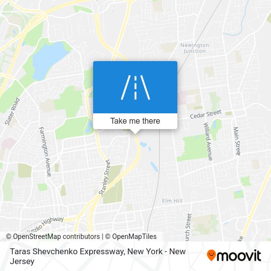 Taras Shevchenko Expressway map