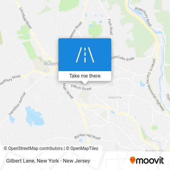 Gilbert Lane map