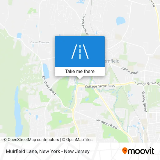 Muirfield Lane map