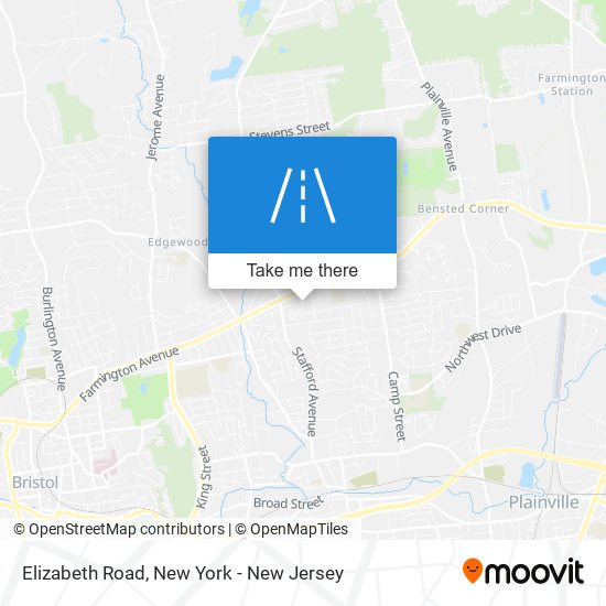 Elizabeth Road map