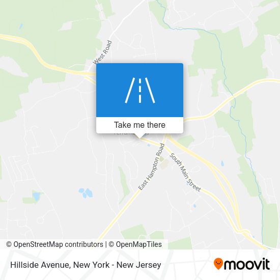 Mapa de Hillside Avenue