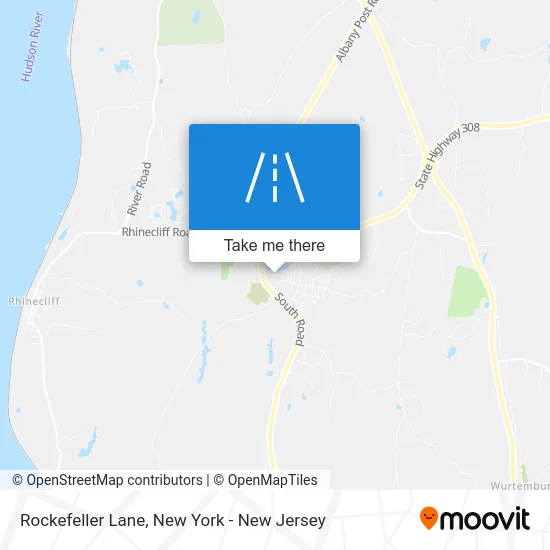 Rockefeller Lane map