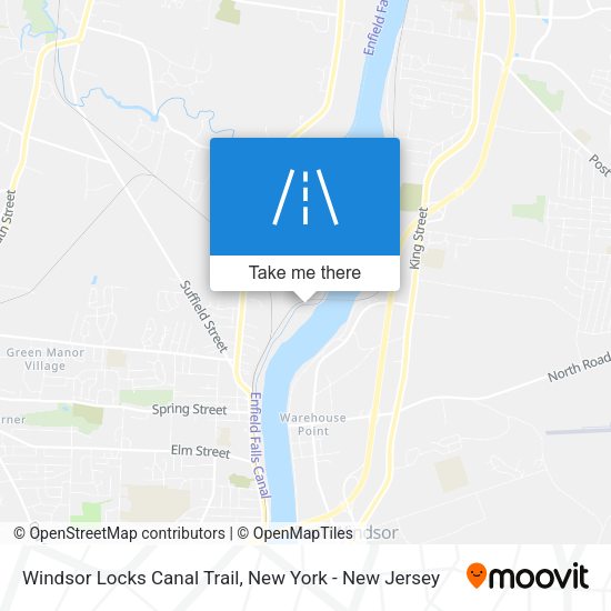 Windsor Locks Canal Trail map