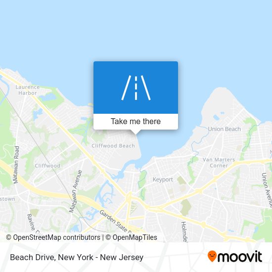 Beach Drive map