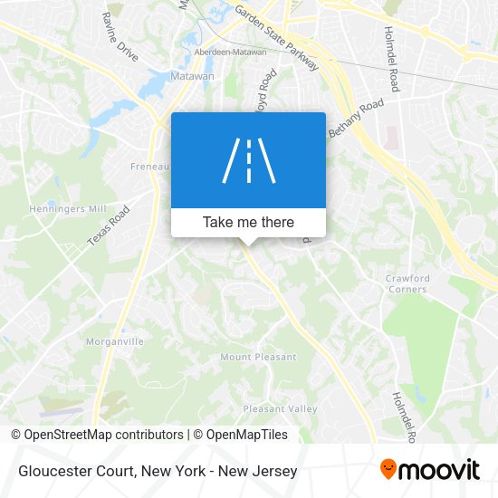 Mapa de Gloucester Court
