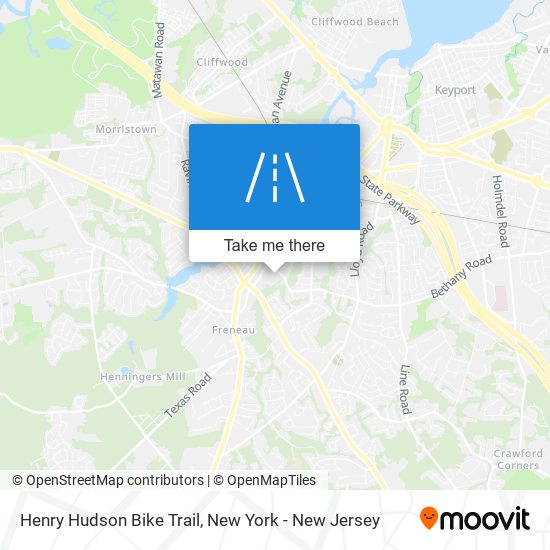 Henry Hudson Bike Trail map