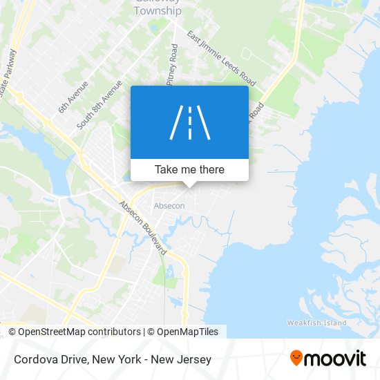 Cordova Drive map