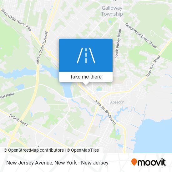 Mapa de New Jersey Avenue