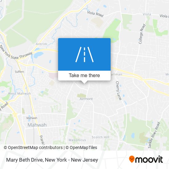 Mary Beth Drive map