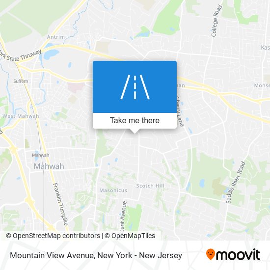 Mapa de Mountain View Avenue