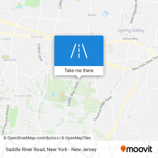 Saddle River Road map