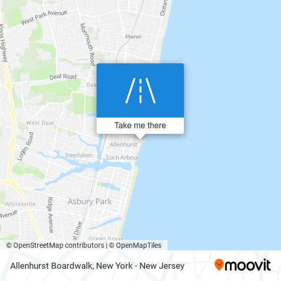 Mapa de Allenhurst Boardwalk