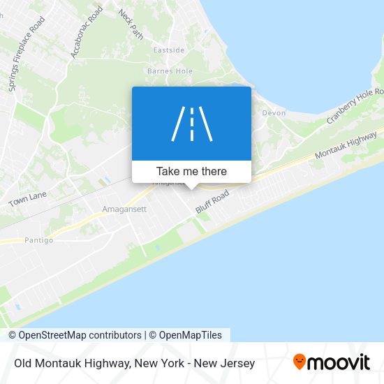 Old Montauk Highway map