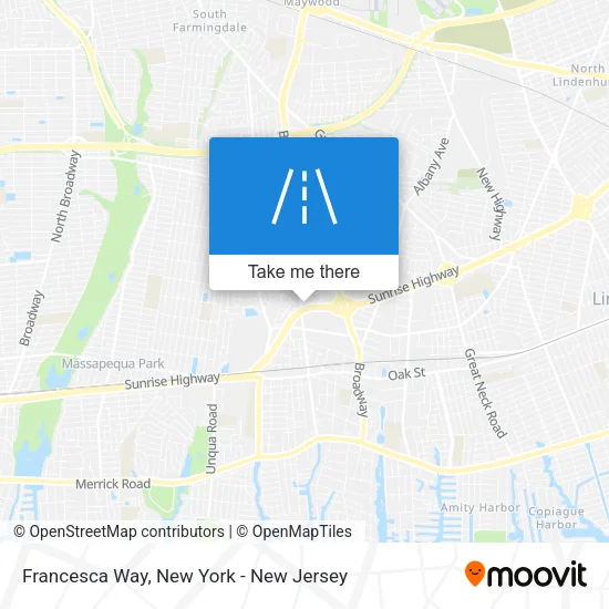 Francesca Way map