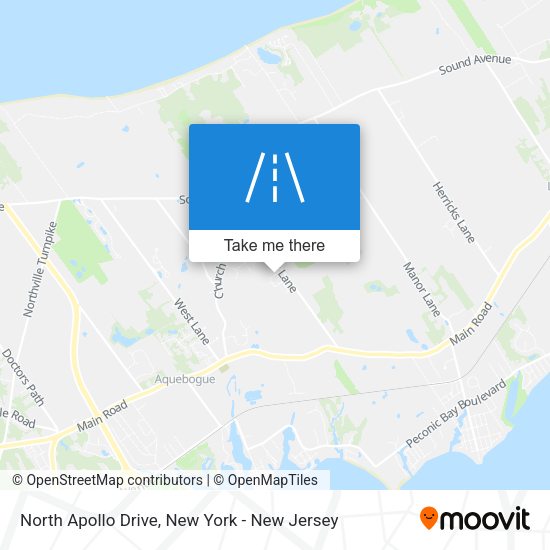 North Apollo Drive map