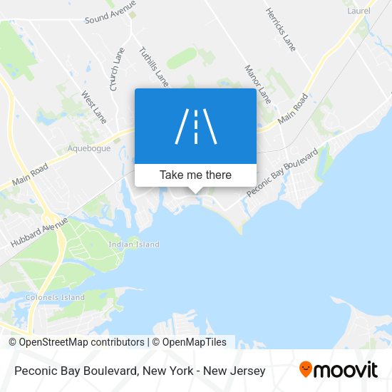 Mapa de Peconic Bay Boulevard