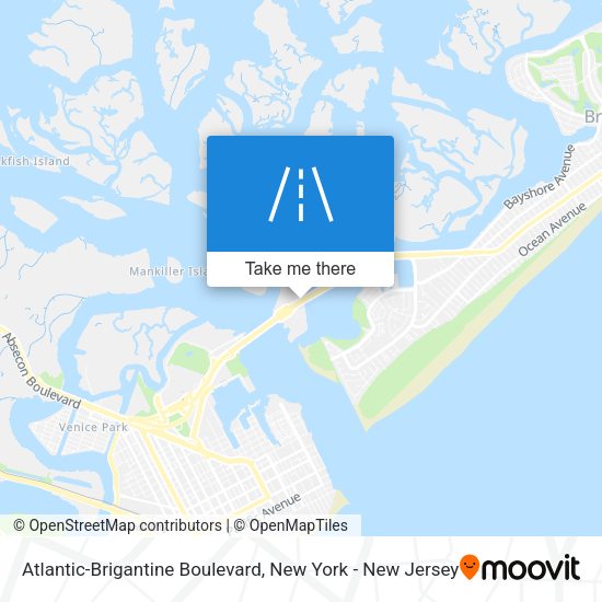 Atlantic-Brigantine Boulevard map