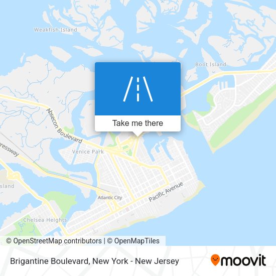 Mapa de Brigantine Boulevard