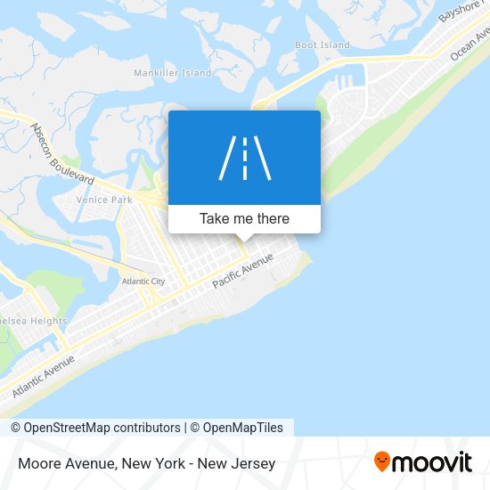 Mapa de Moore Avenue