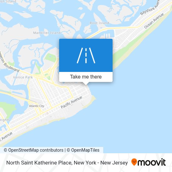 North Saint Katherine Place map