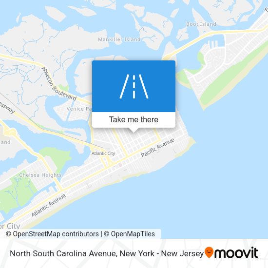 North South Carolina Avenue map