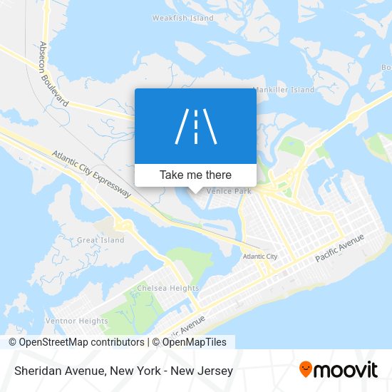 Mapa de Sheridan Avenue