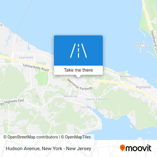 Mapa de Hudson Avenue