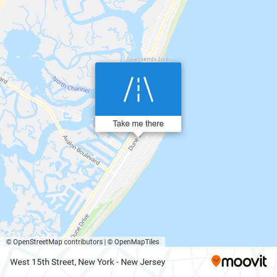 West 15th Street map