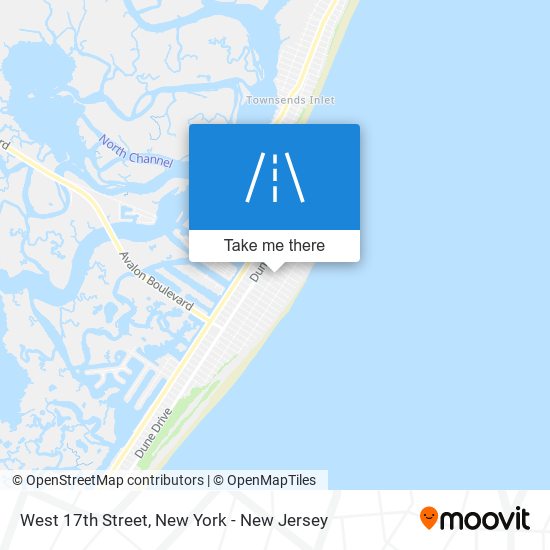 West 17th Street map