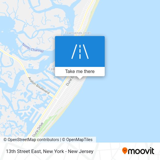 Mapa de 13th Street East
