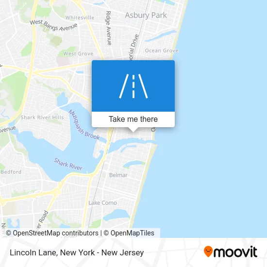 Lincoln Lane map