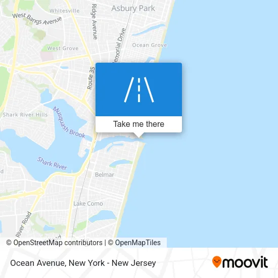 Ocean Avenue map