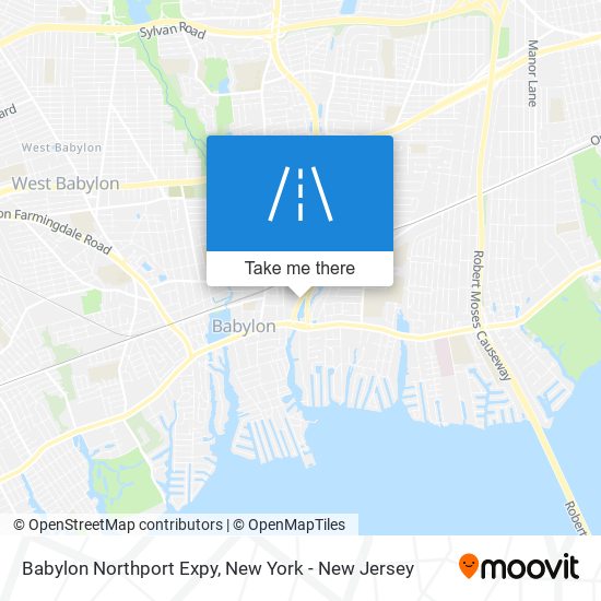 Babylon Northport Expy map