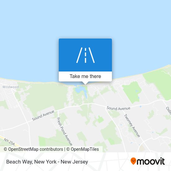 Beach Way map