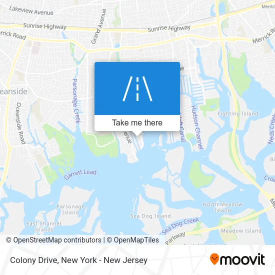 Colony Drive map