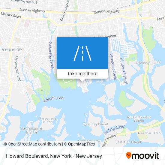 Howard Boulevard map