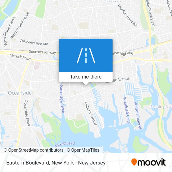 Mapa de Eastern Boulevard