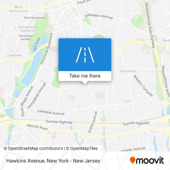 Mapa de Hawkins Avenue